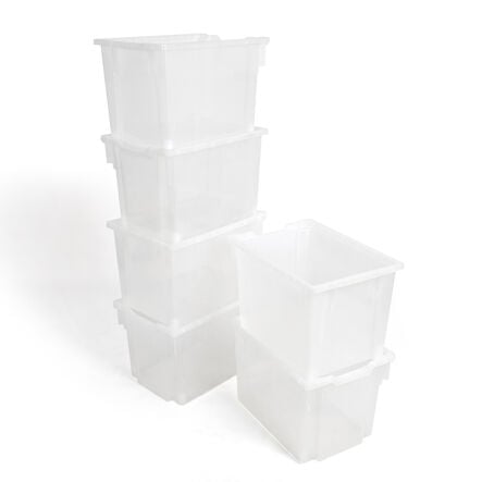 Gratnells Storage Trays 6 Pack Clear Extra Deep Clear hi\-res