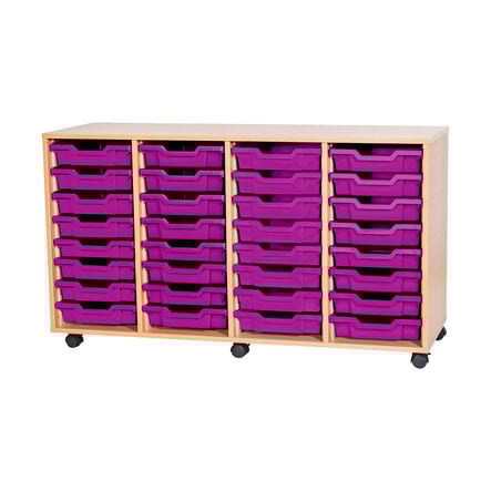 Mobile Quad Tray Storage Unit 32 Trays  hi\-res