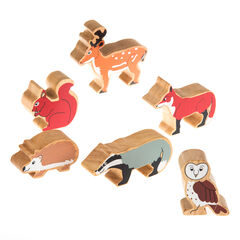 Small World Wooden Woodland Animal Set 6pcs  Small World Wooden Woodland Animal Set 6pcs  hi-res