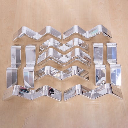 TTS Metallic Silver Stacking Zig Zags 12pk  hi\-res