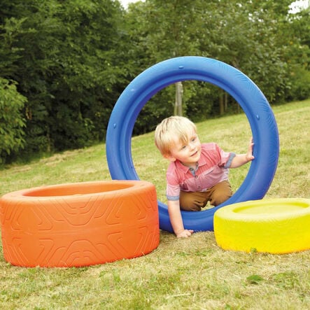 Outdoor Colourful Tyres 3pk  hi\-res