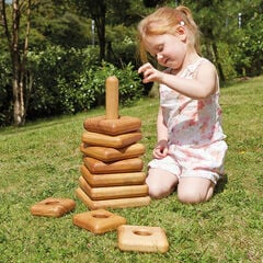TTS Giant Wooden Stacking Tower Pyramids  hi-res