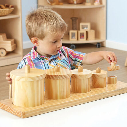 Wooden Toddler Sorting Pots  hi\-res