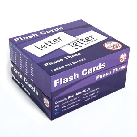 Smart Kids Flash Cards Letters \x26 Sounds Series Phase 3 292pk  hi\-res