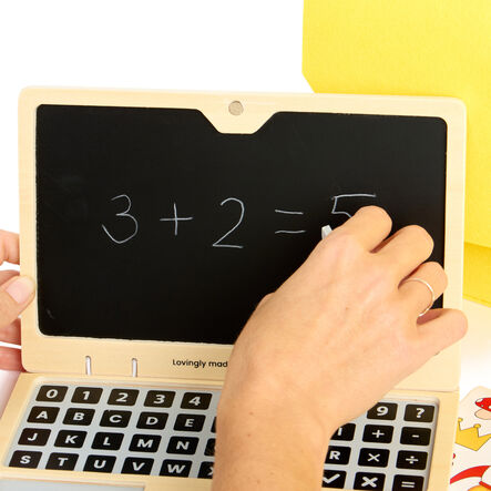 Role Play Wooden Technology Set \x26 Laptop  hi\-res