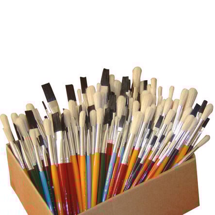 Hog Hair Short Brushes Assorted 150pk  hi\-res