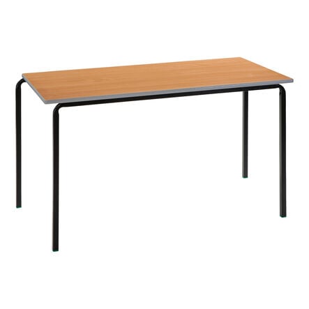 Spray PU Edge C\'bent Tables Beech Top Black Frame H640mm  hi\-res