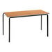 Spray PU Edge C\'bent Tables Beech Top Black Frame H640mm  hi\-res