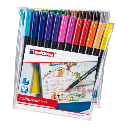 edding Colourpen Fine Black 12pk  hi\-res