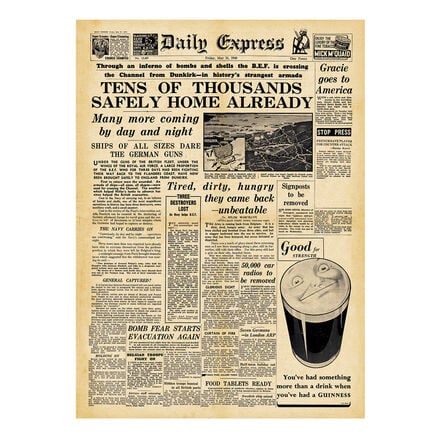 WW2 Wartime Newspapers 3pk  hi\-res