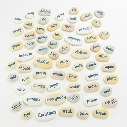 Tricky Word Pebbles \- Set 1 63pk  hi\-res