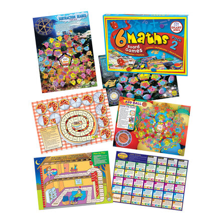 Smart Kids 6 Maths Board Games Pack 2  hi\-res