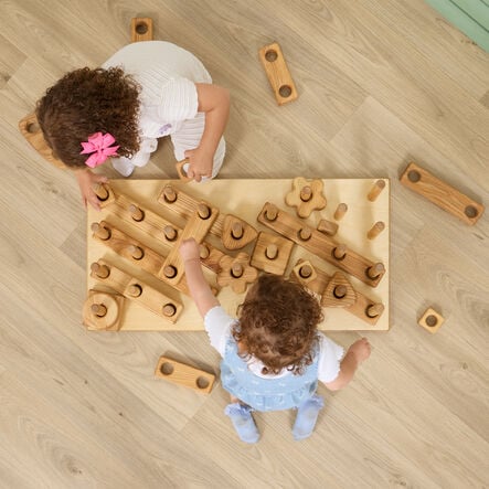 TTS Giant Wooden Stack \x26 Build Construction Set  hi\-res