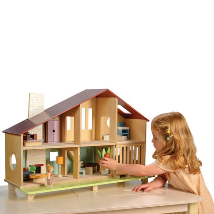 Small World Wooden Dolls House \x26 Furniture Set  hi\-res
