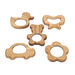 TTS Wooden Hand Held Baby Mirrors 5pk  hi\-res