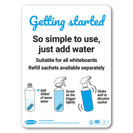 Show\-me Whiteboard Cleaner Trigger Spray 500ml  hi\-res