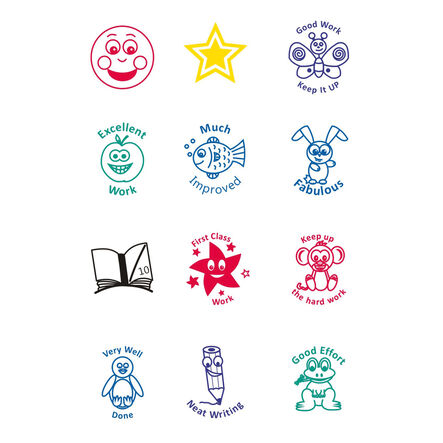 Motivational Stamps with Case 12pk  hi\-res