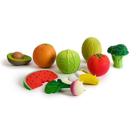 Natural Rubber Toddler Fruit \x26 Veg Chewables  hi\-res