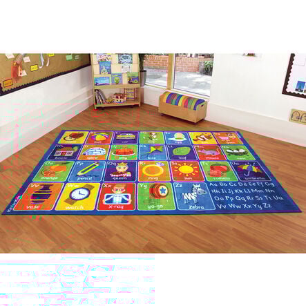 Large Blue Alphabet Carpet  hi\-res