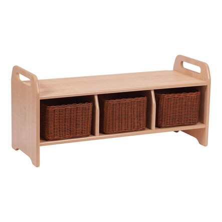 Millhouse Low Wooden Storage Bench  hi\-res