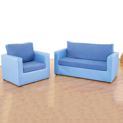 Child Sized Home Sofa and Chair  hi-res