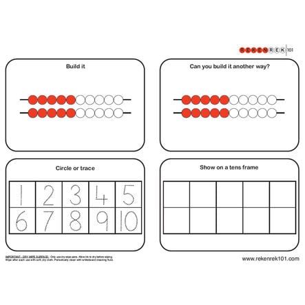 Rekenrek Practice Charts Early Number Sense Bundle  hi\-res