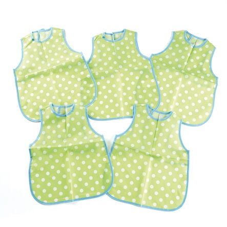 Dotty Polyester Long Bibs 5pk  hi\-res