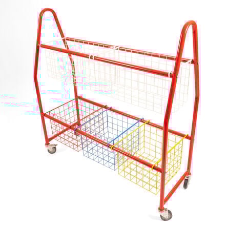 Storage Trolley with Mesh Baskets  hi\-res