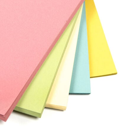 Pastel Card Assorted Colours 200pk  hi\-res