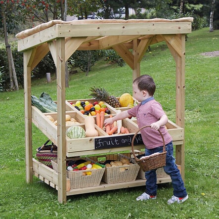 Outdoor Wooden Role Play Market Stall H140 x W117 x D94cm  hi\-res