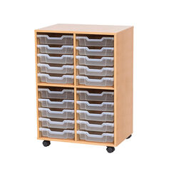 Mobile Double Tray Storage Unit 20 Trays  hi-res