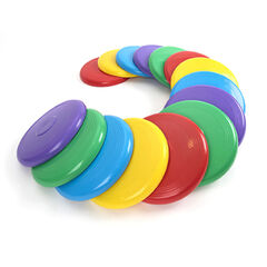 Rainbow Plastic Flying Discs 15pk  Rainbow Plastic Flying Discs 15pk  hi-res
