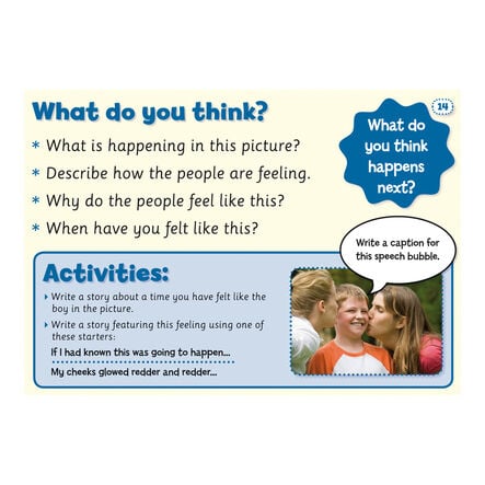 Smart Kids Feelings \x26 Emotions Photograph Picture Flashcards  hi\-res
