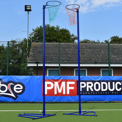 Freestanding Wheelaway Netball Posts 10mm Ring  Freestanding Wheelaway Netball Posts 10mm Ring  hi-res