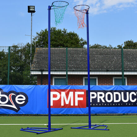 Freestanding Wheelaway Netball Posts 10mm Ring  hi\-res