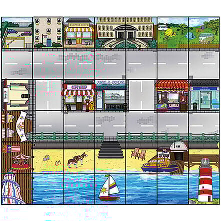 TTS Bee\-Bot® Seaside Floor Mat 90 x 105cm  hi\-res
