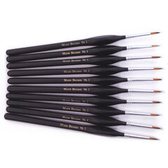 Triangular Handle Synthetic Brushes 10pk Size 1  hi-res