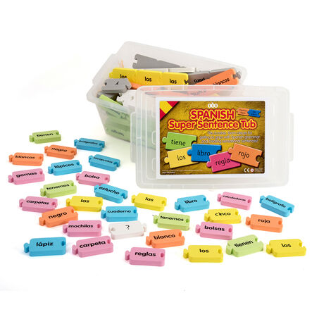 TTS Spanish Sentence Tub Classroom and Colours  hi\-res