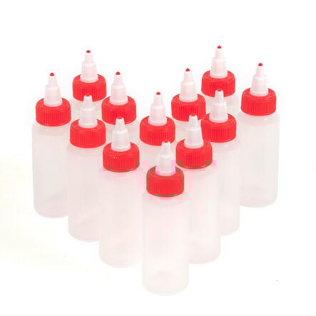 Refillable Twist Top Paint Bottles 12pk  hi\-res