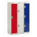 M\'Sec Cam Lk Locker 1 Nest 2 Doors Red H1382xW300xD450mm  hi\-res