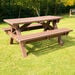 Marmax Recycled Heavy\-Duty Picnic Bench Brown  hi\-res