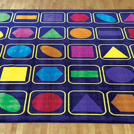 Geometric Shapes Square Placement Carpet 3 x 3m  hi\-res