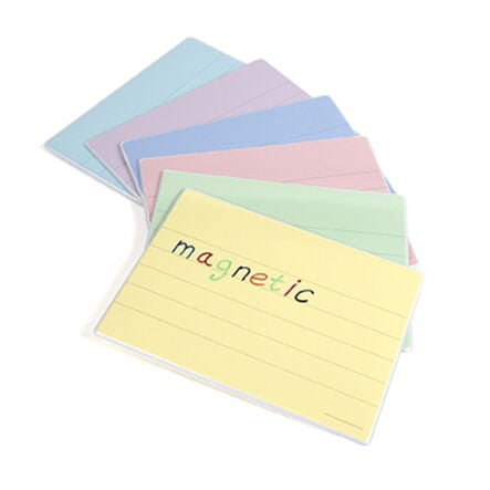 Coloured Tinted Dry\-Wipe Magnetic Boards 6pk  hi\-res
