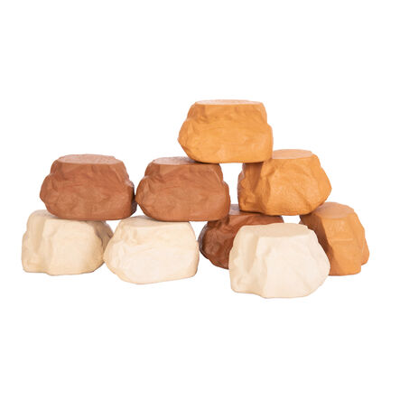 TTS Stone Wall Foam Boulder Brick Blocks 9pk  hi\-res