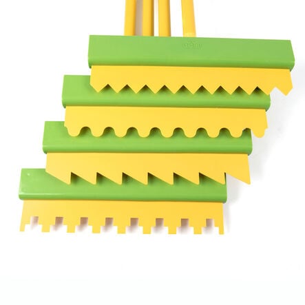 TTS Giant Outdoor Big Art Tools Assort 4pk Pattern Scrapers  hi\-res