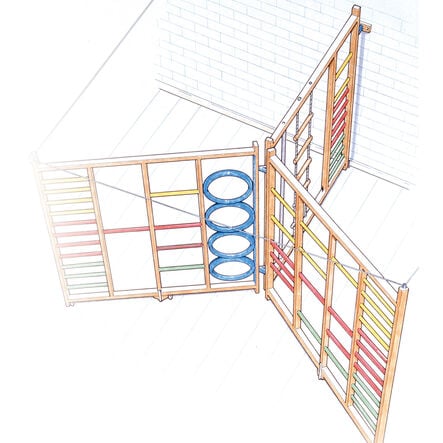 Spectrum Gym Climbing Frame  hi\-res