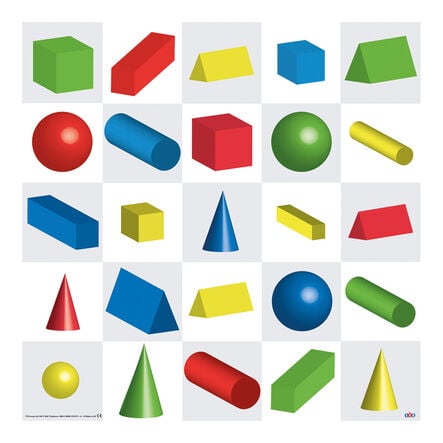 TTS Bee\-Bot® 3D Shapes Mat  hi\-res