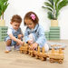 TTS Wooden Toddler Train with Building Blocks  hi\-res