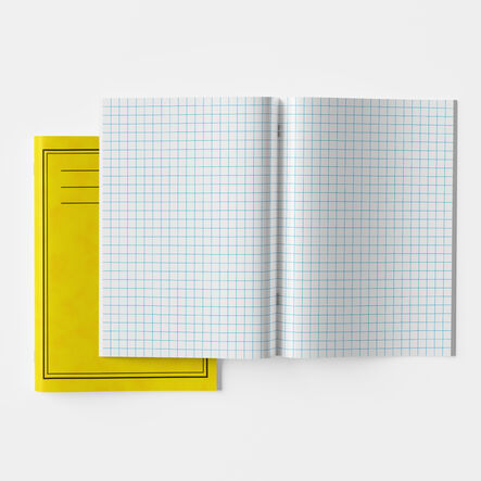 A4 Classic Exercise Book 10mm Squares 80pg Yellow Yellow hi\-res
