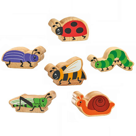 Natural Wooden Small World Insect Collection 6pk  hi\-res